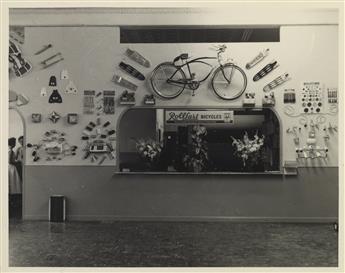 (ROLLFAST CYCLE CO.) A cheerful album with 25 photographs illustrating the distribution office of the iconic Rollfast bicycle.